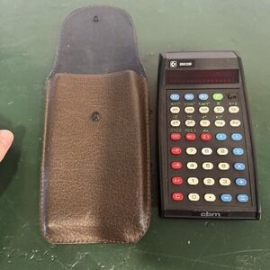 Vintage Rare Commodore SR-6120R Calculator, Case NO CORD NOT TESTED